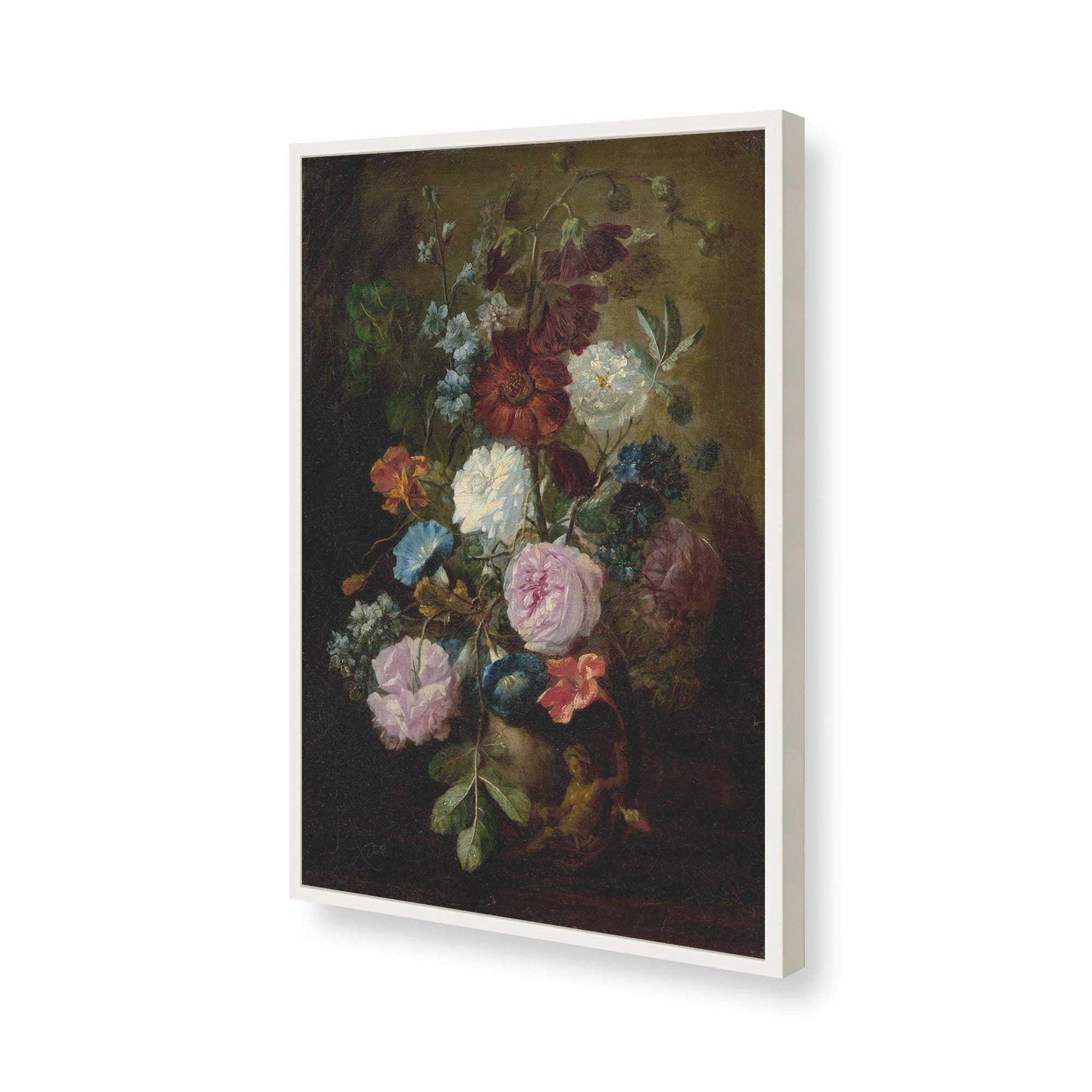 [Color:Opaque White], Picture of art in a Opaque White frame of the corner