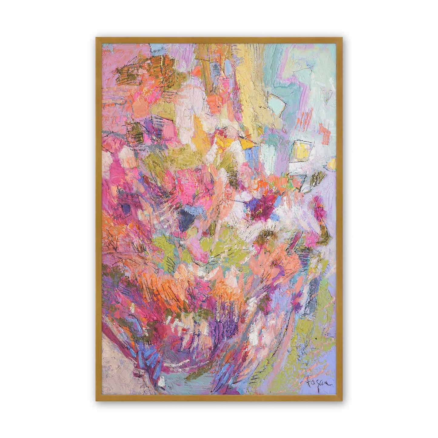 [Color:Polished Gold], Picture of art in a Polished Gold frame