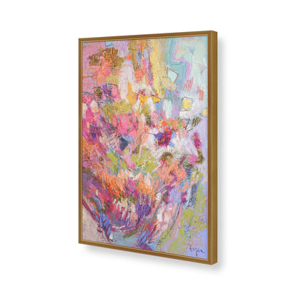 [Color:Polished Gold], Picture of art in a Polished Gold frame of the corner