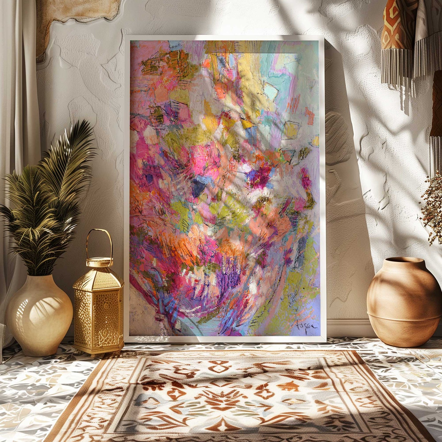 [SPECIAL],[LIFESTYLE], Picture of art hanging in a room