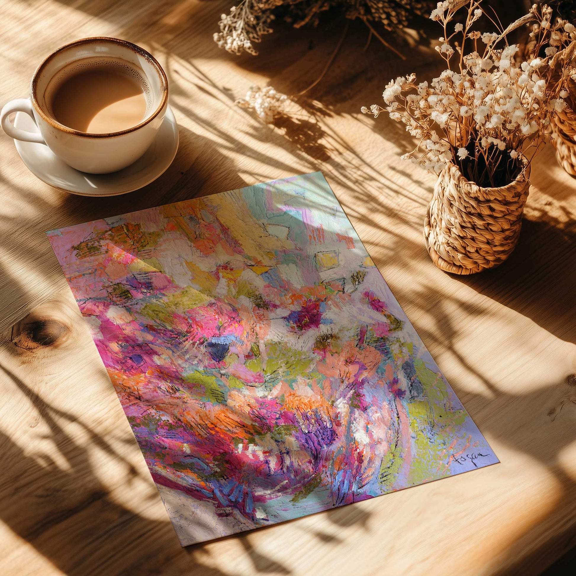 [Color:Rolled Print], Picture of close up of art