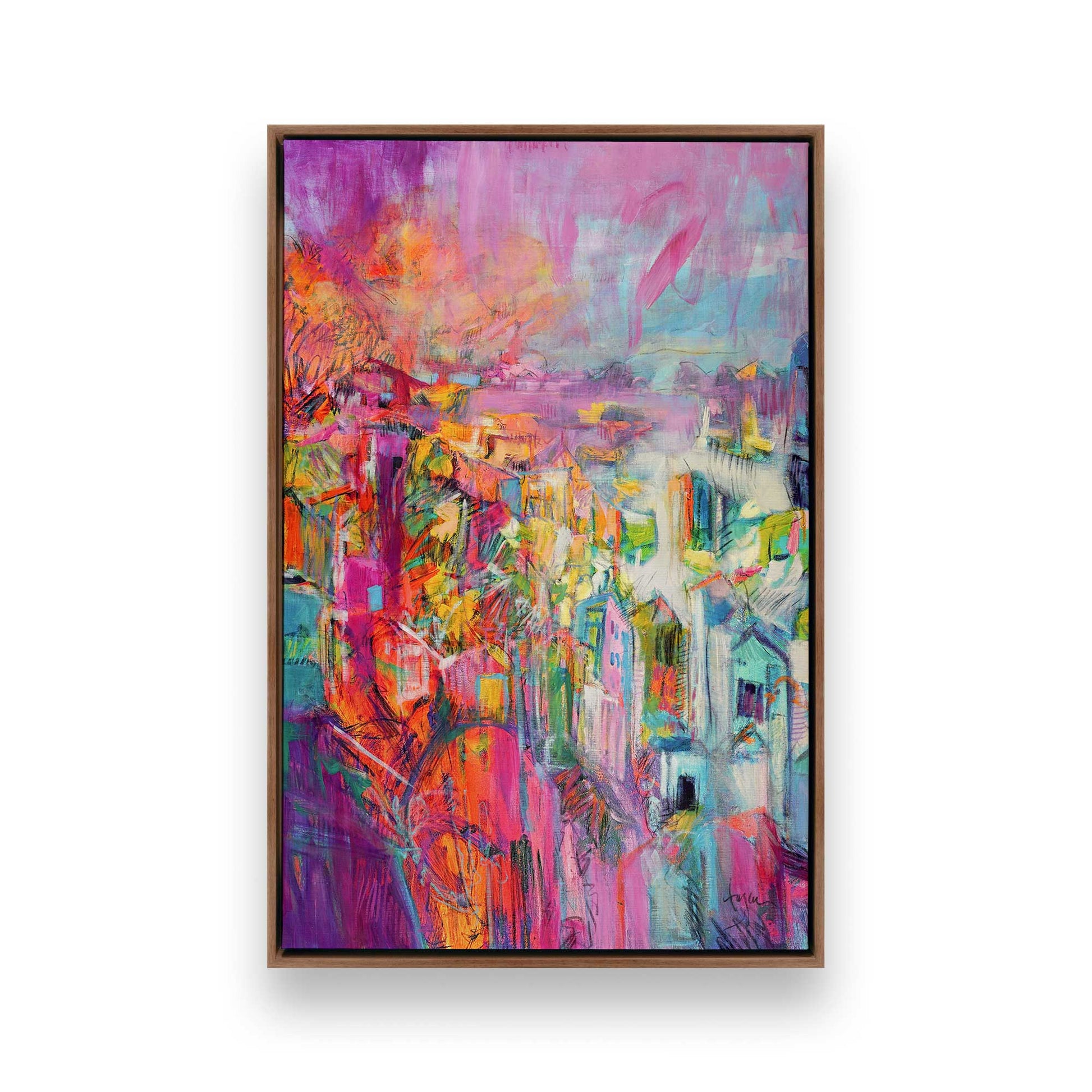 [Color:Walnut], Picture of art in a Walnut frame