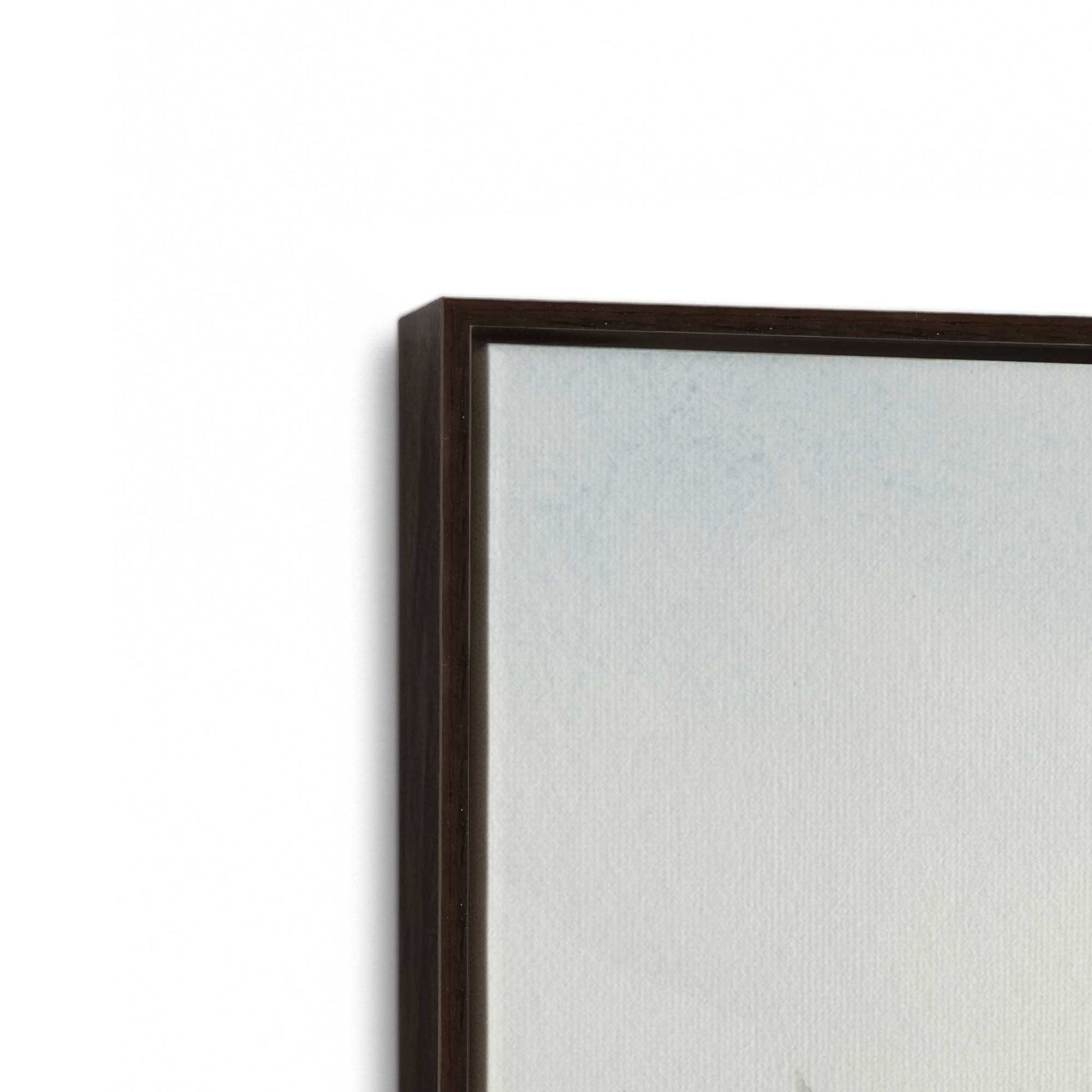[Color:Espresso], Picture of art in a Espresso frame at an angle