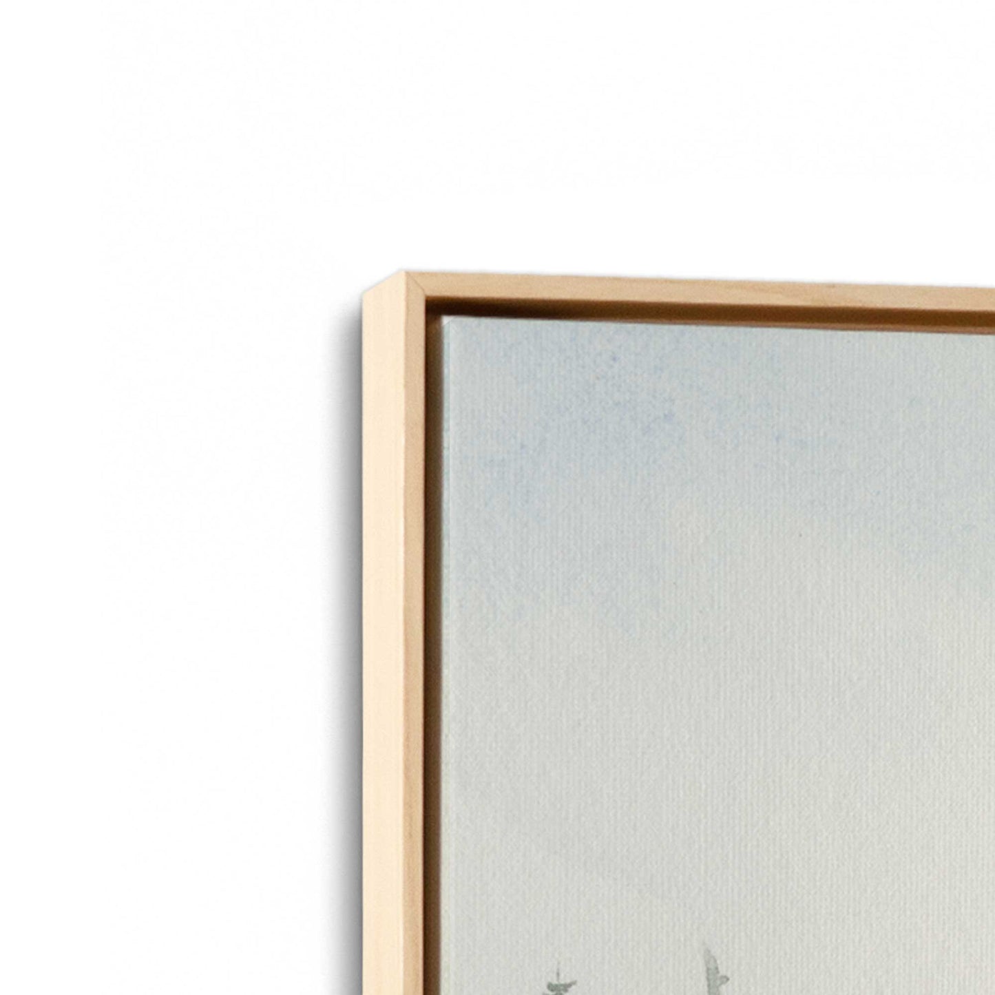 [Color:American Maple], Picture of art in a American Maple frame at an angle