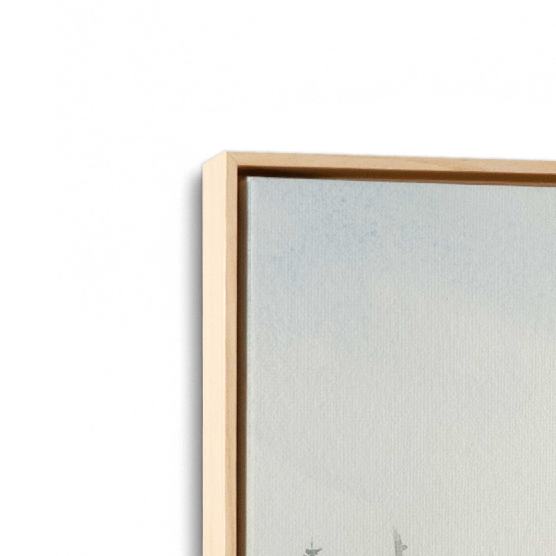 [Color:American Maple], Picture of art in a American Maple frame at an angle
