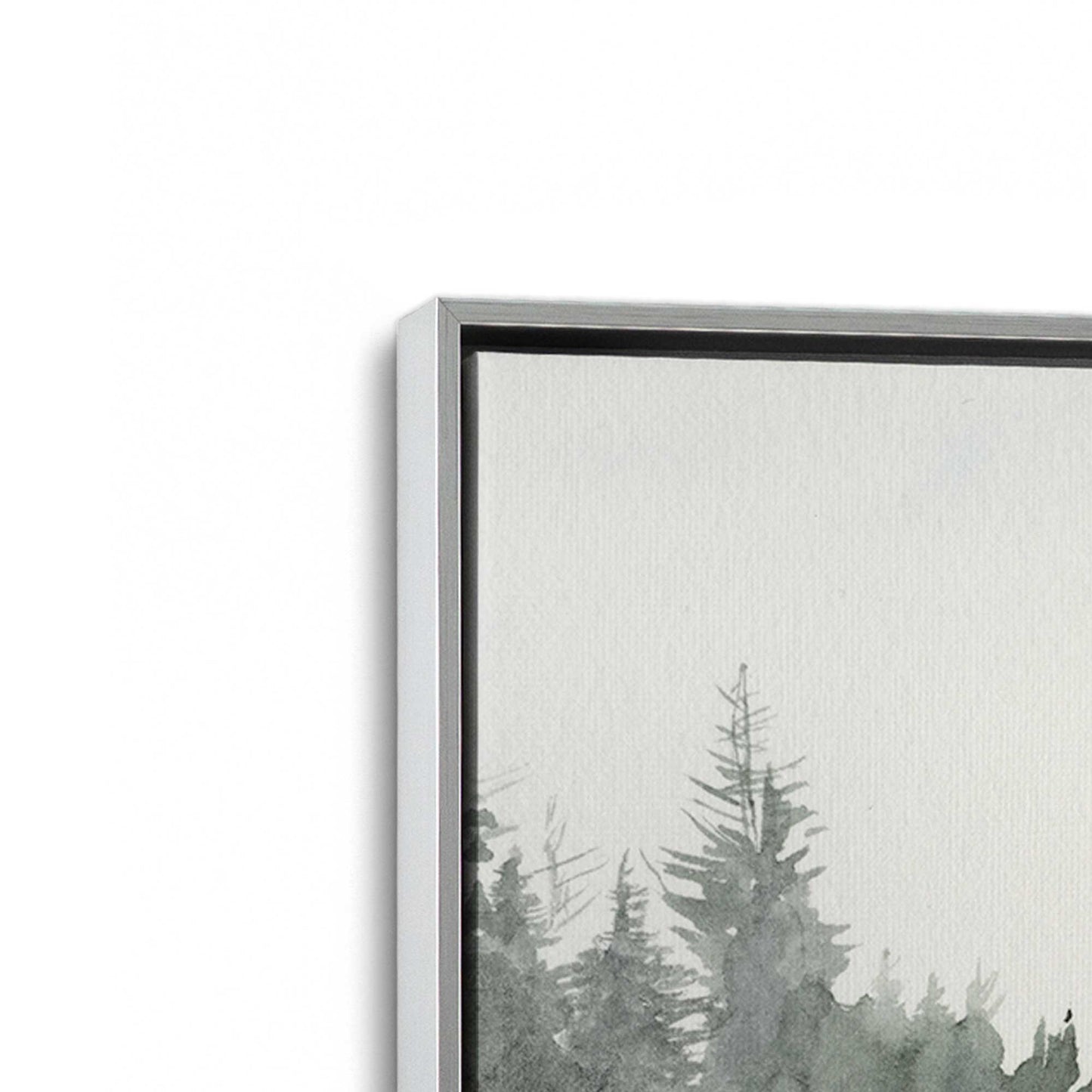 [Color:Polished Chrome], Picture of art in a Polished Chrome frame at an angle