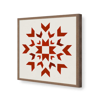 [Color:Walnut], Picture of art in a Walnut frame of the corner