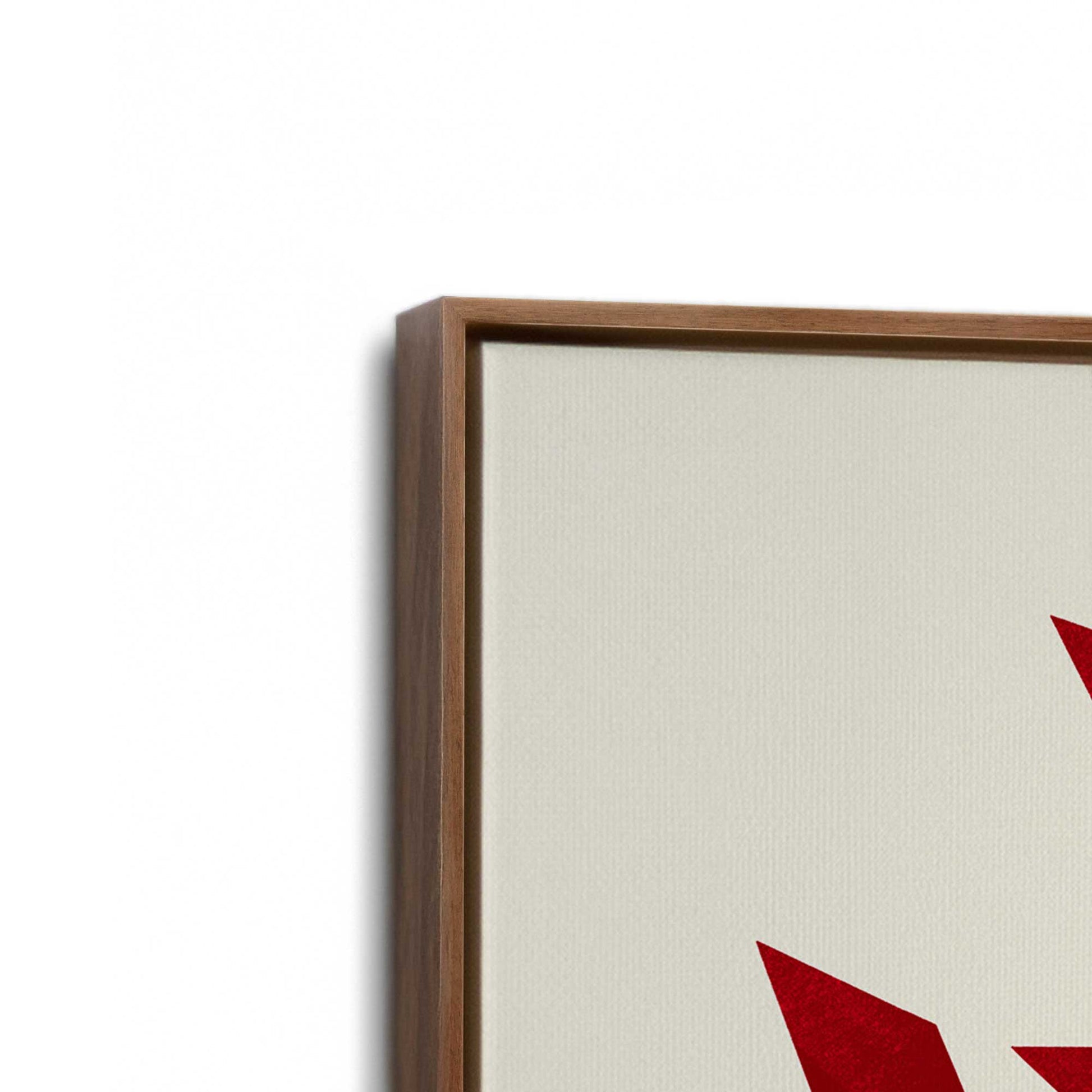 [Color:Walnut], Picture of art in a Walnut frame at an angle