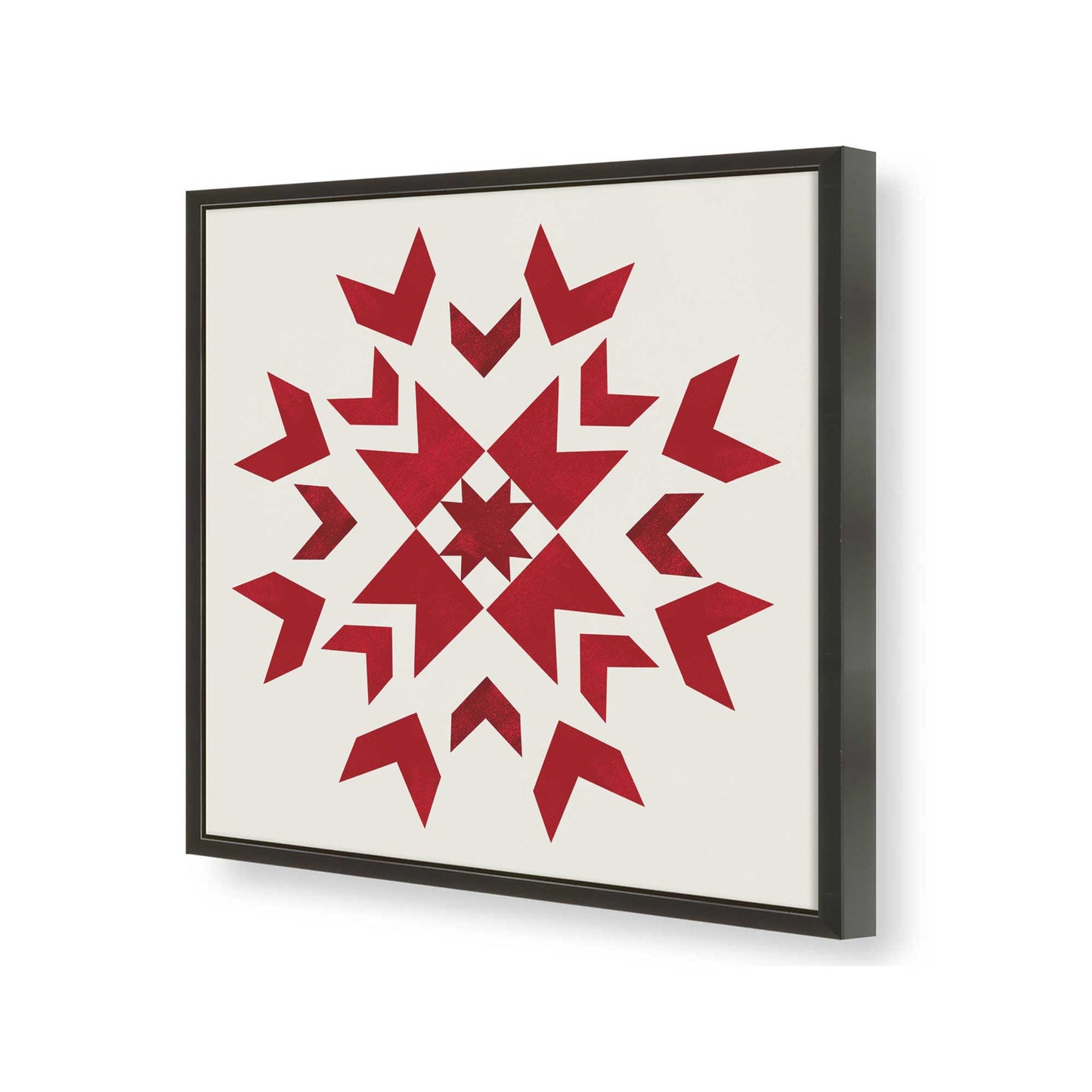 [Color:Satin Black], Picture of art in a Satin Black frame of the corner