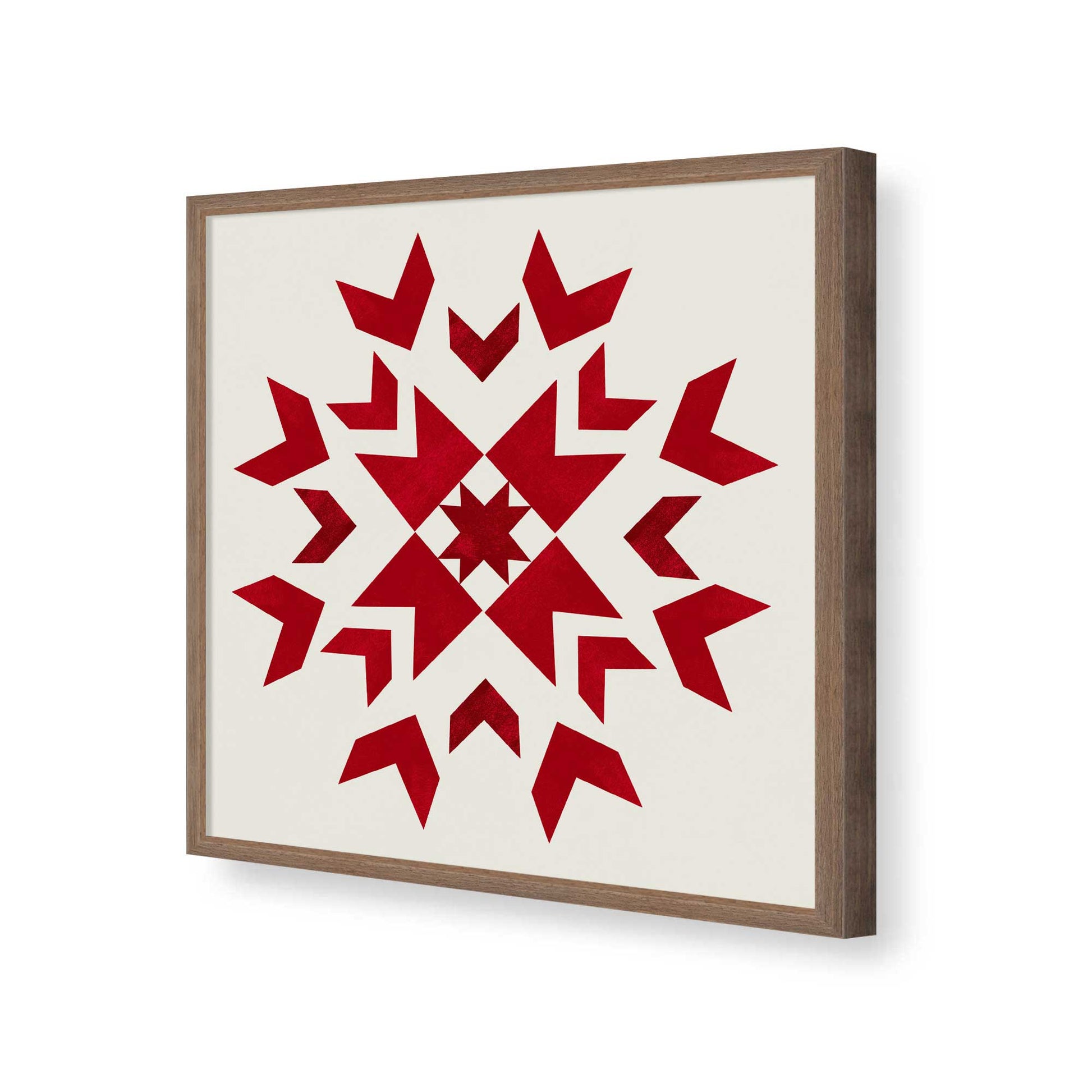 [Color:Walnut], Picture of art in a Walnut frame of the corner