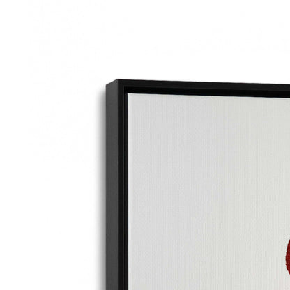 [Color:Satin Black], Picture of art in a Satin Black frame at an angle