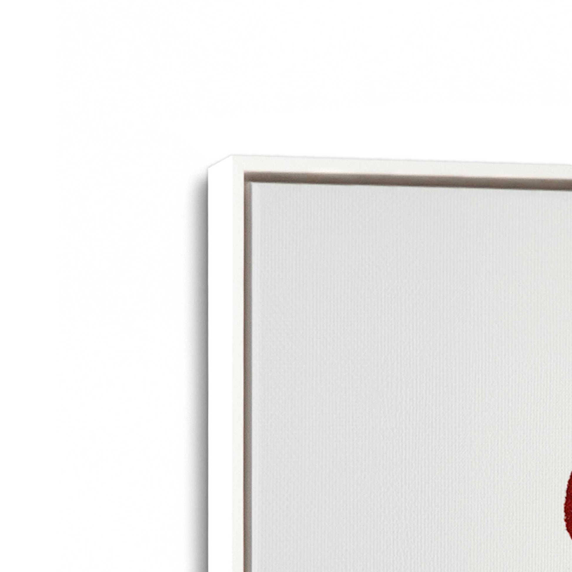 [Color:Opaque White], Picture of art in a White frame at an angle