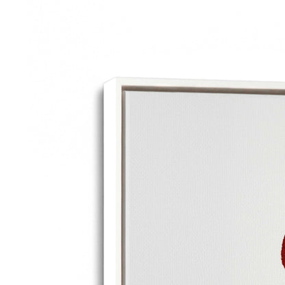 [Color:Opaque White], Picture of art in a White frame at an angle