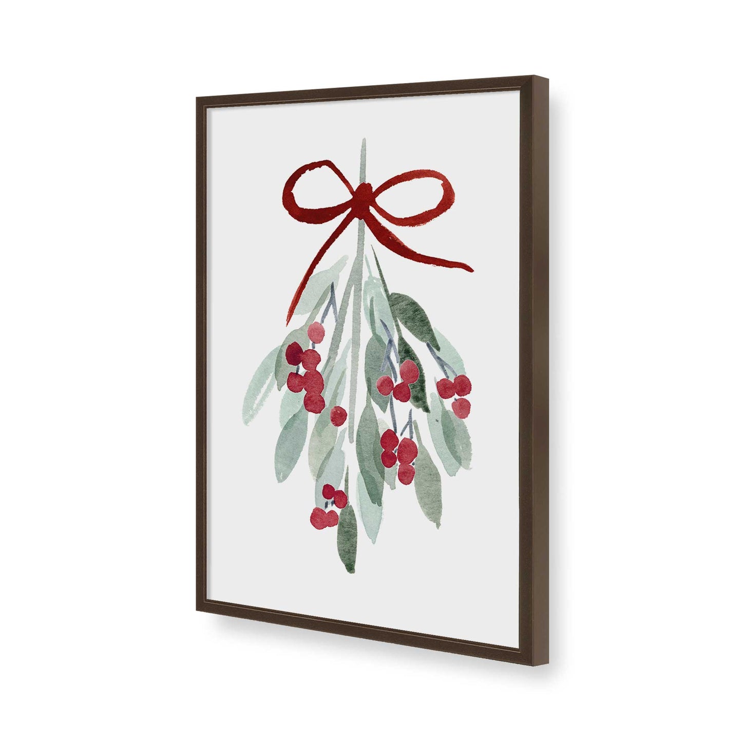 [Color:Brown], Picture of art in a Brown frame of the corner