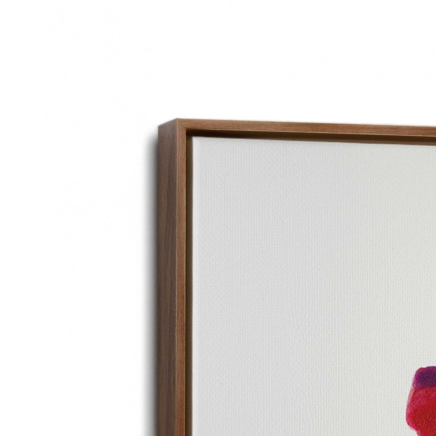 [Color:Walnut], Picture of art in a Walnut frame at an angle