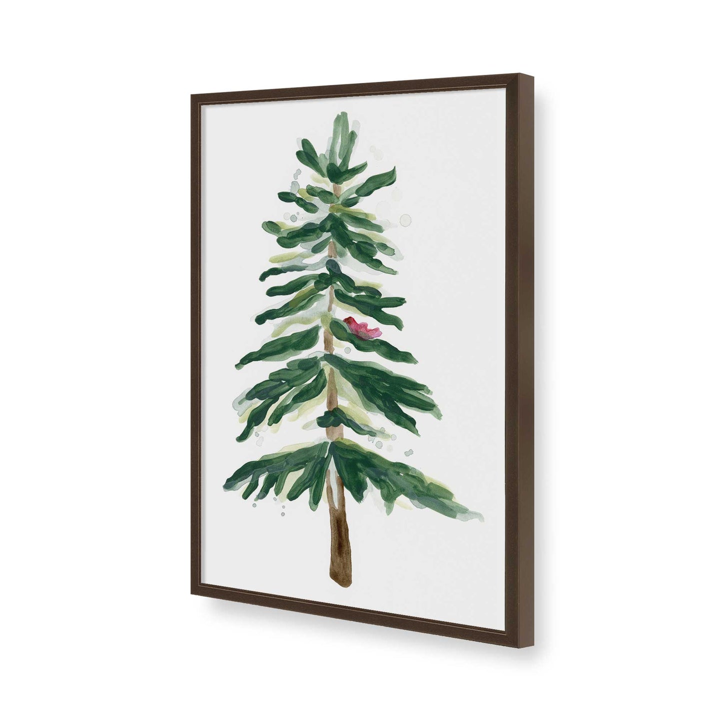 [Color:Brown], Picture of art in a Brown frame of the corner