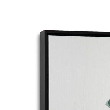 [Color:Satin Black], Picture of art in a Satin Black frame at an angle