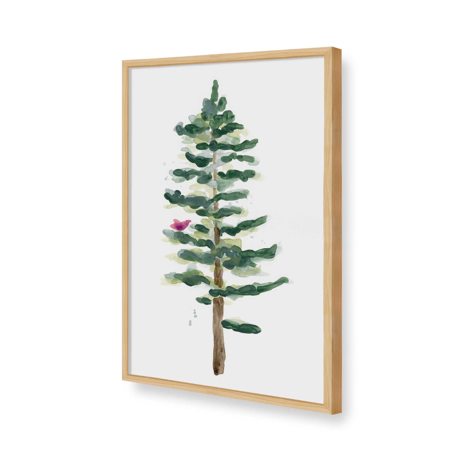 [Color:American Maple], Picture of art in a American Maple frame of the corner