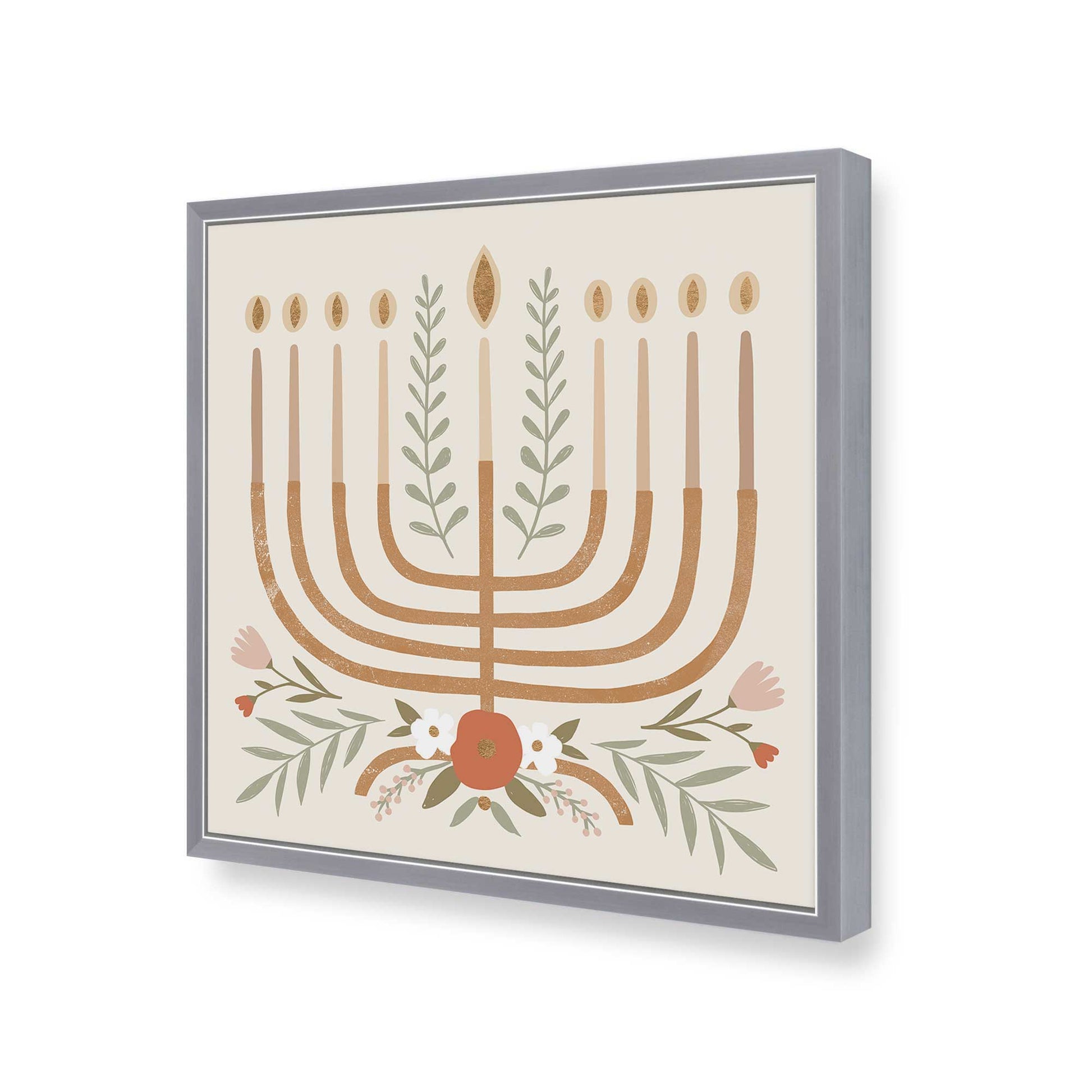 [Color:Polished Chrome], Picture of art in a Polished Chrome frame of the corner