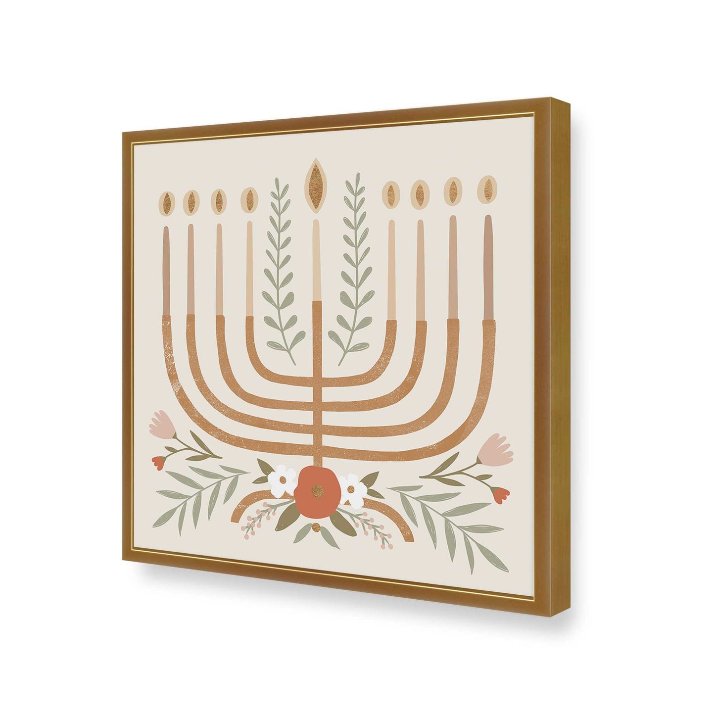 [Color:Polished Gold], Picture of art in a Polished Gold frame of the corner