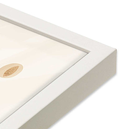 [Color:Opaque White], Picture of art in a Opaque White frame at an angle