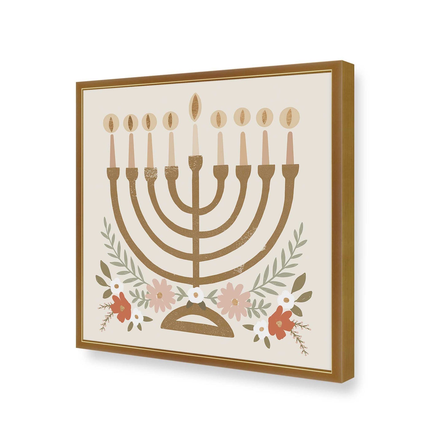 [Color:Polished Gold], Picture of art in a Polished Gold frame of the corner