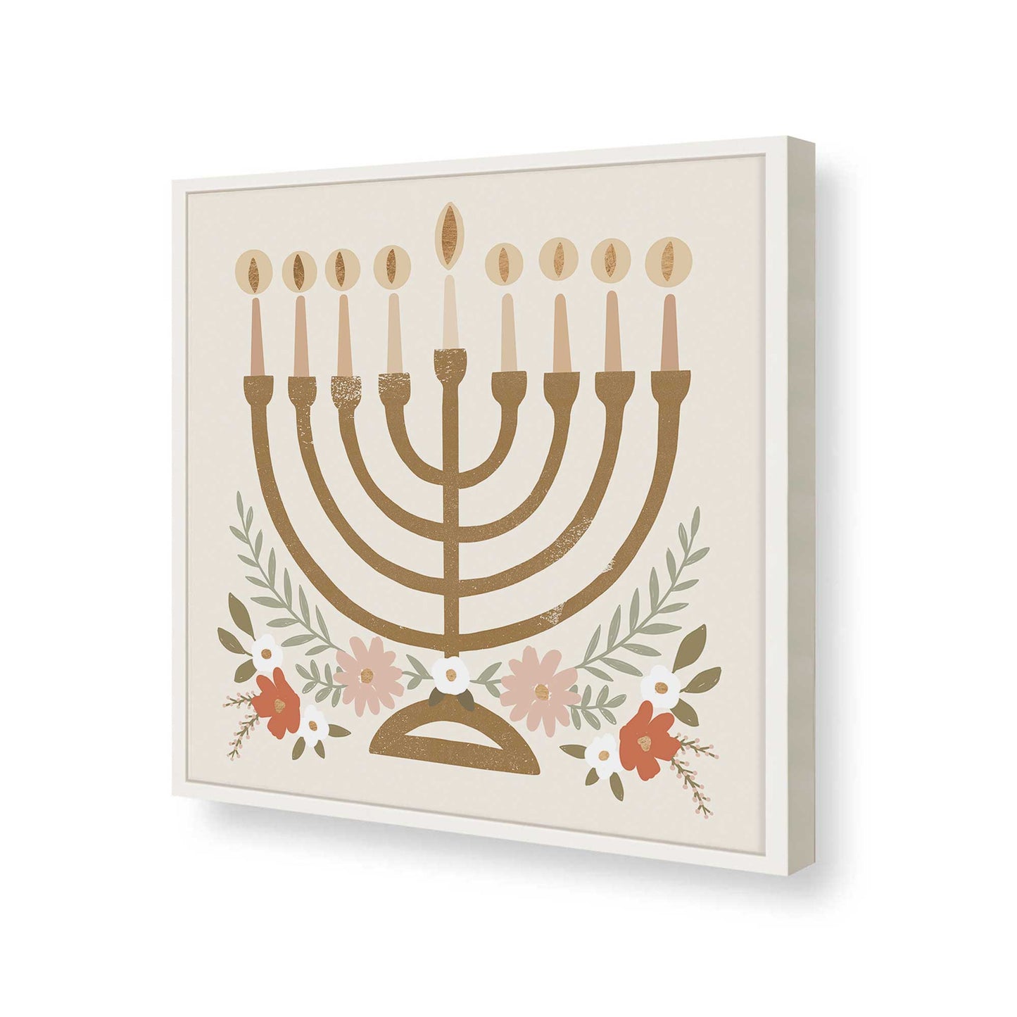 [Color:Opaque White], Picture of art in a Opaque White frame of the corner