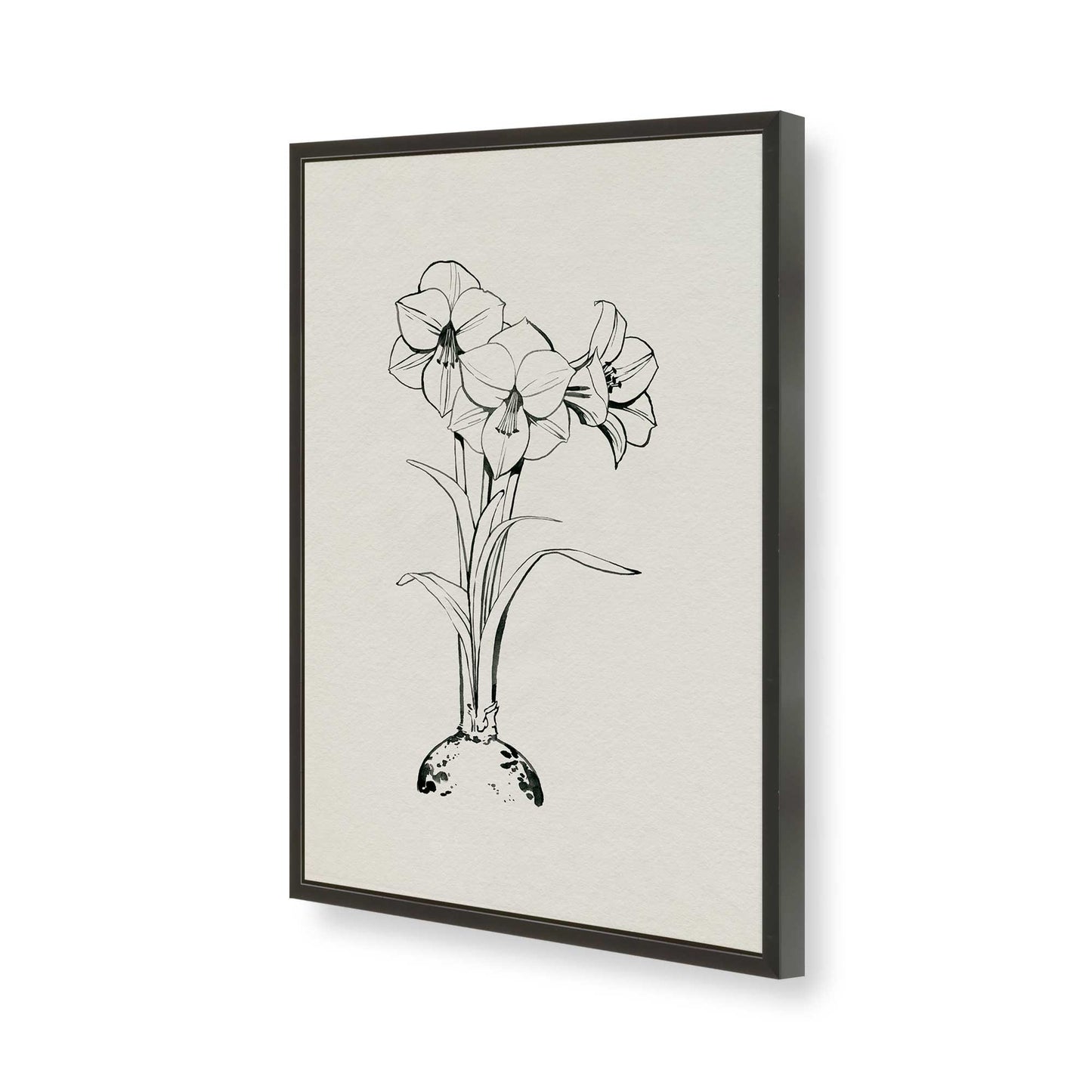 [Color:Satin Black], Picture of art in a Satin Black frame of the corner