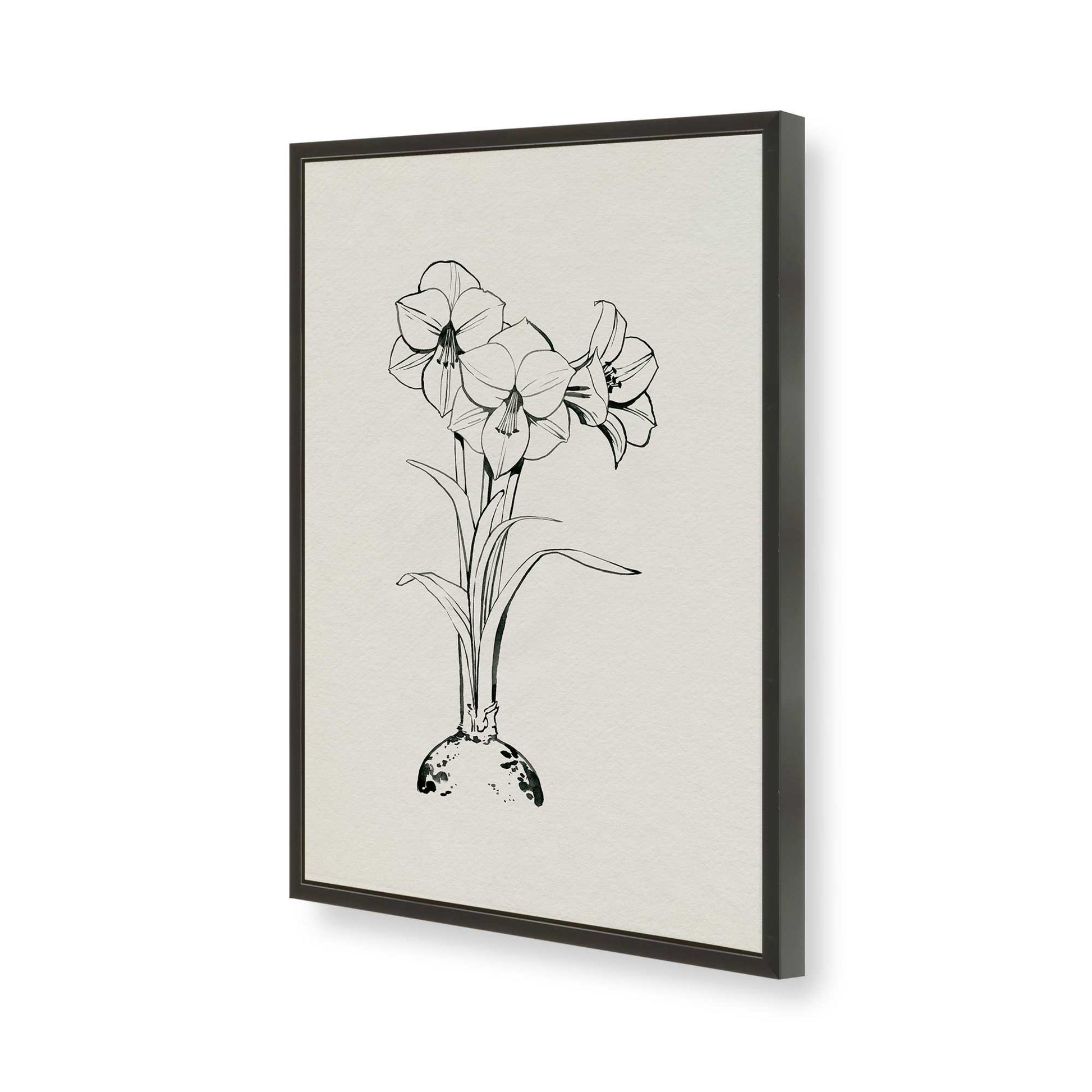 [Color:Satin Black], Picture of art in a Satin Black frame of the corner