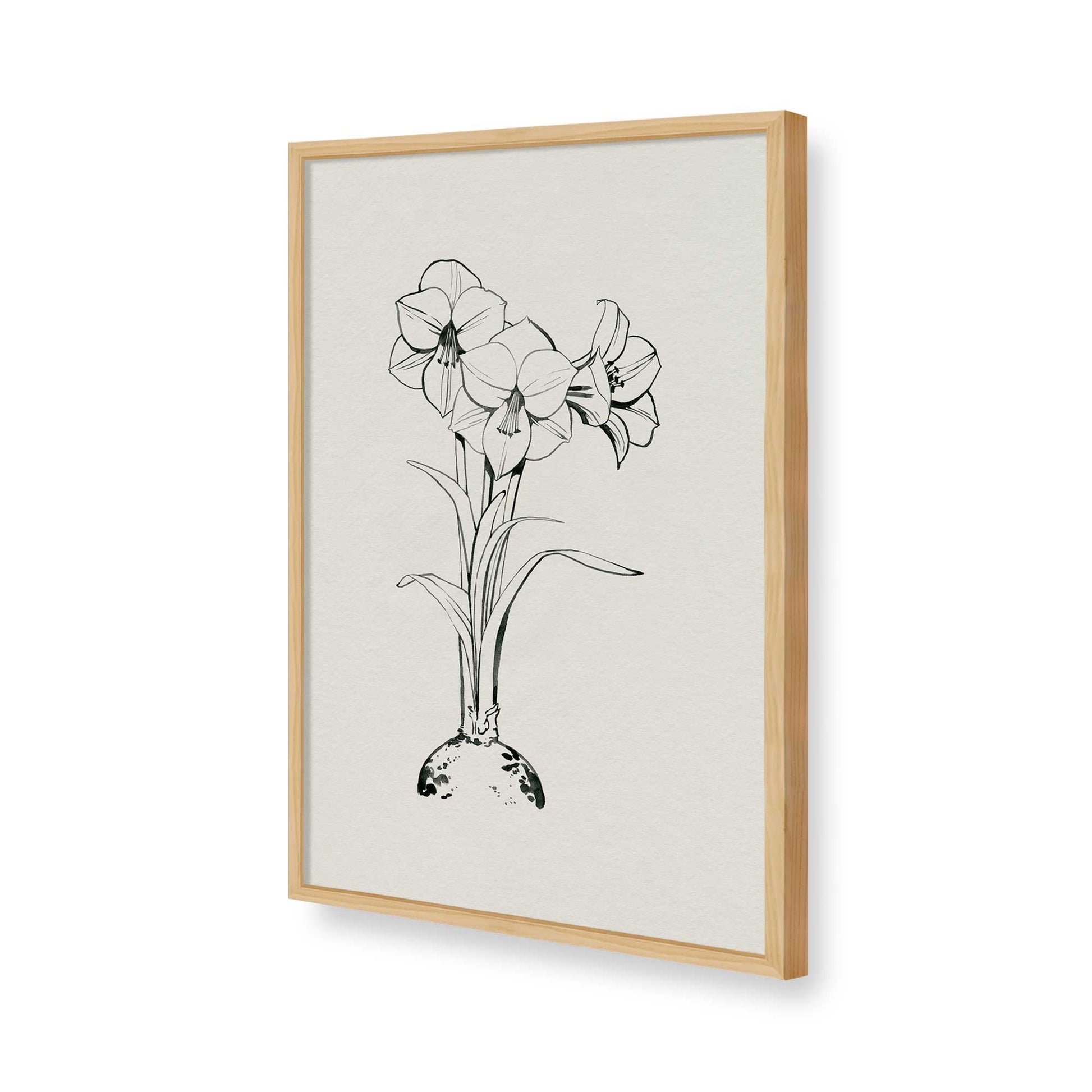 [Color:American Maple], Picture of art in a American Maple frame of the corner