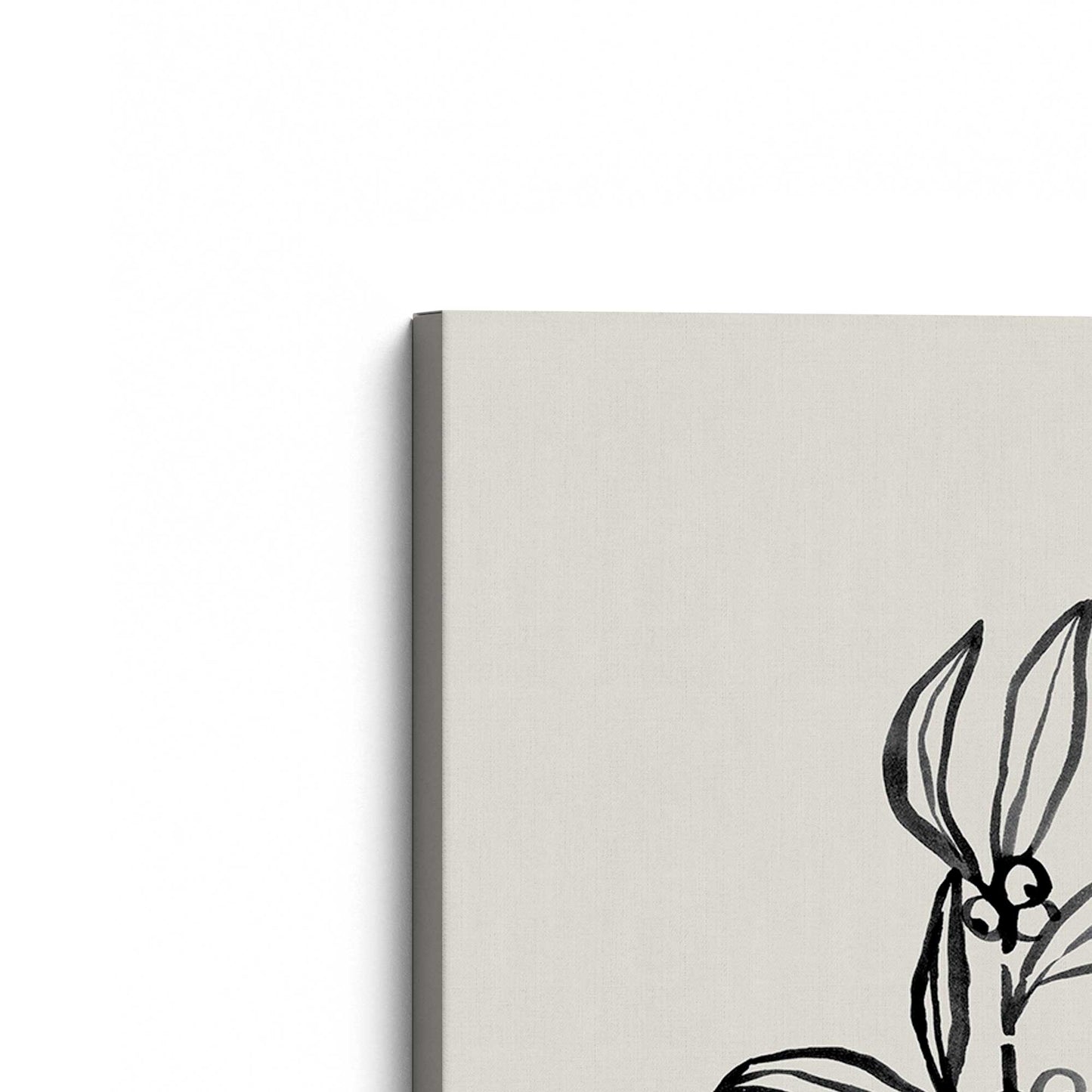 [Color:Stretched Canvas], Picture of the corner of the art