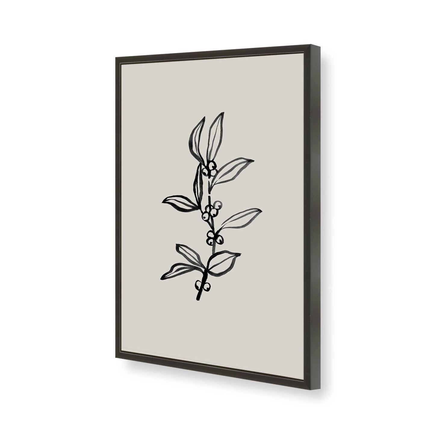 [Color:Satin Black], Picture of art in a Satin Black frame of the corner