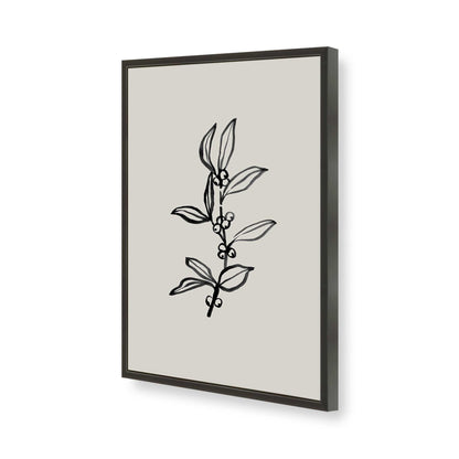 [Color:Satin Black], Picture of art in a Satin Black frame of the corner