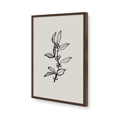 [Color:Brown], Picture of art in a Brown frame of the corner