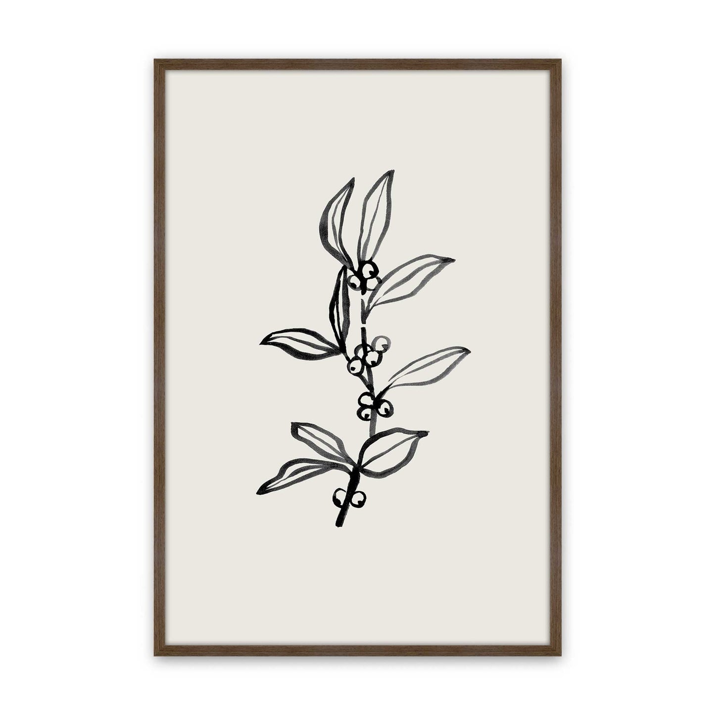 [Color:Walnut], Picture of art in a Walnut frame