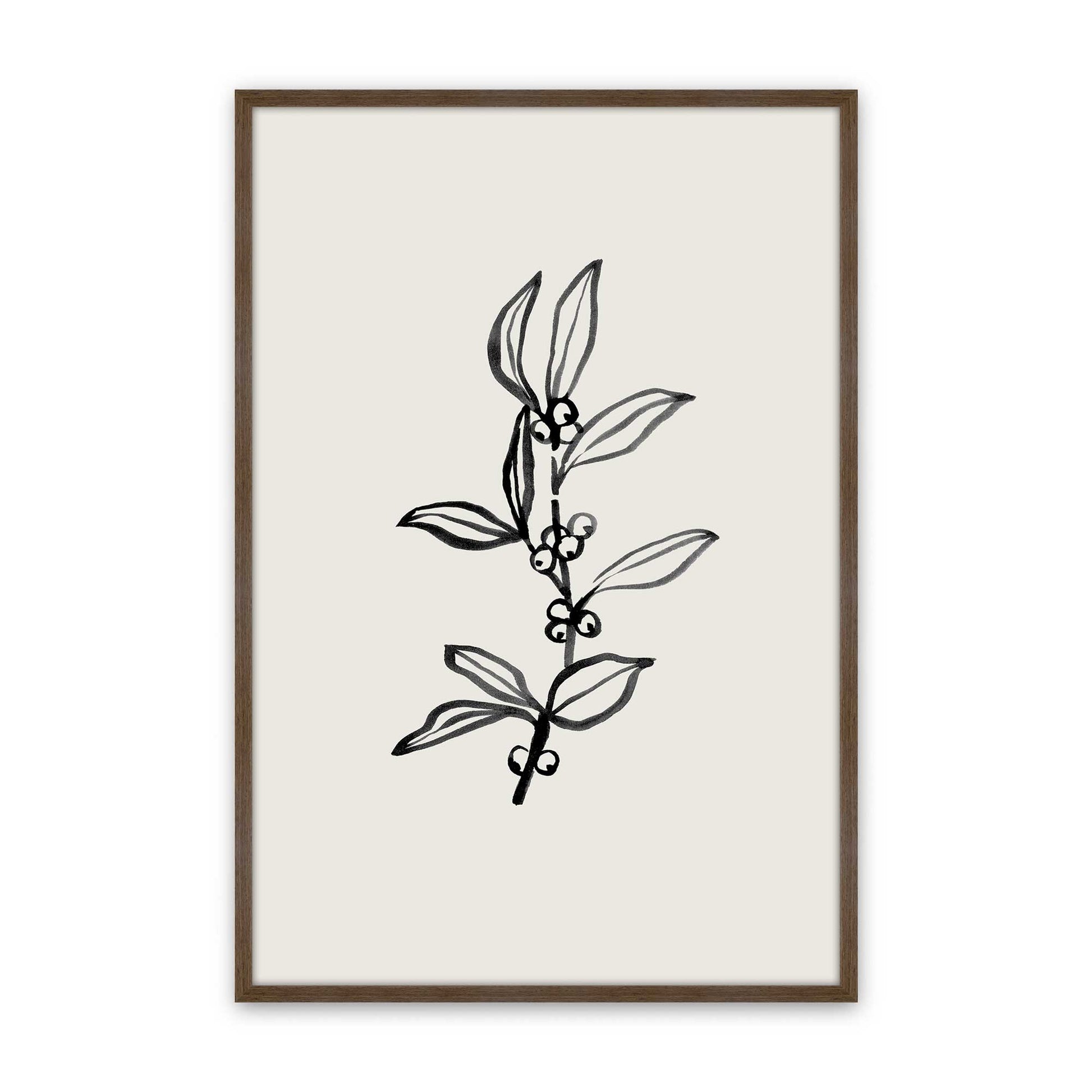 [Color:Walnut], Picture of art in a Walnut frame