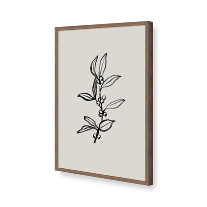 [Color:Walnut], Picture of art in a Walnut frame of the corner