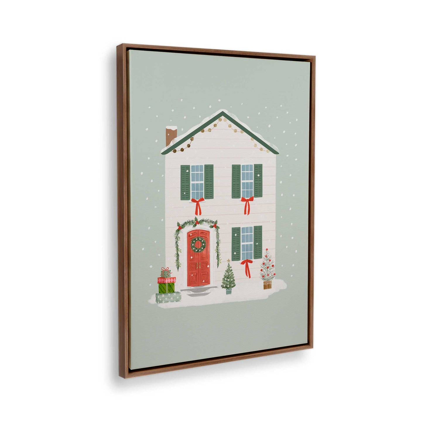 [Color:Walnut], Picture of the corner of the art