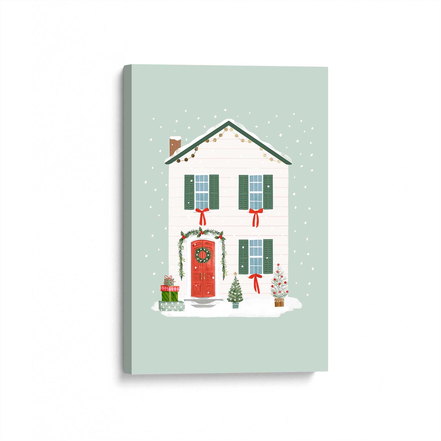 [Color:Stretched Canvas], Picture of art at an angle