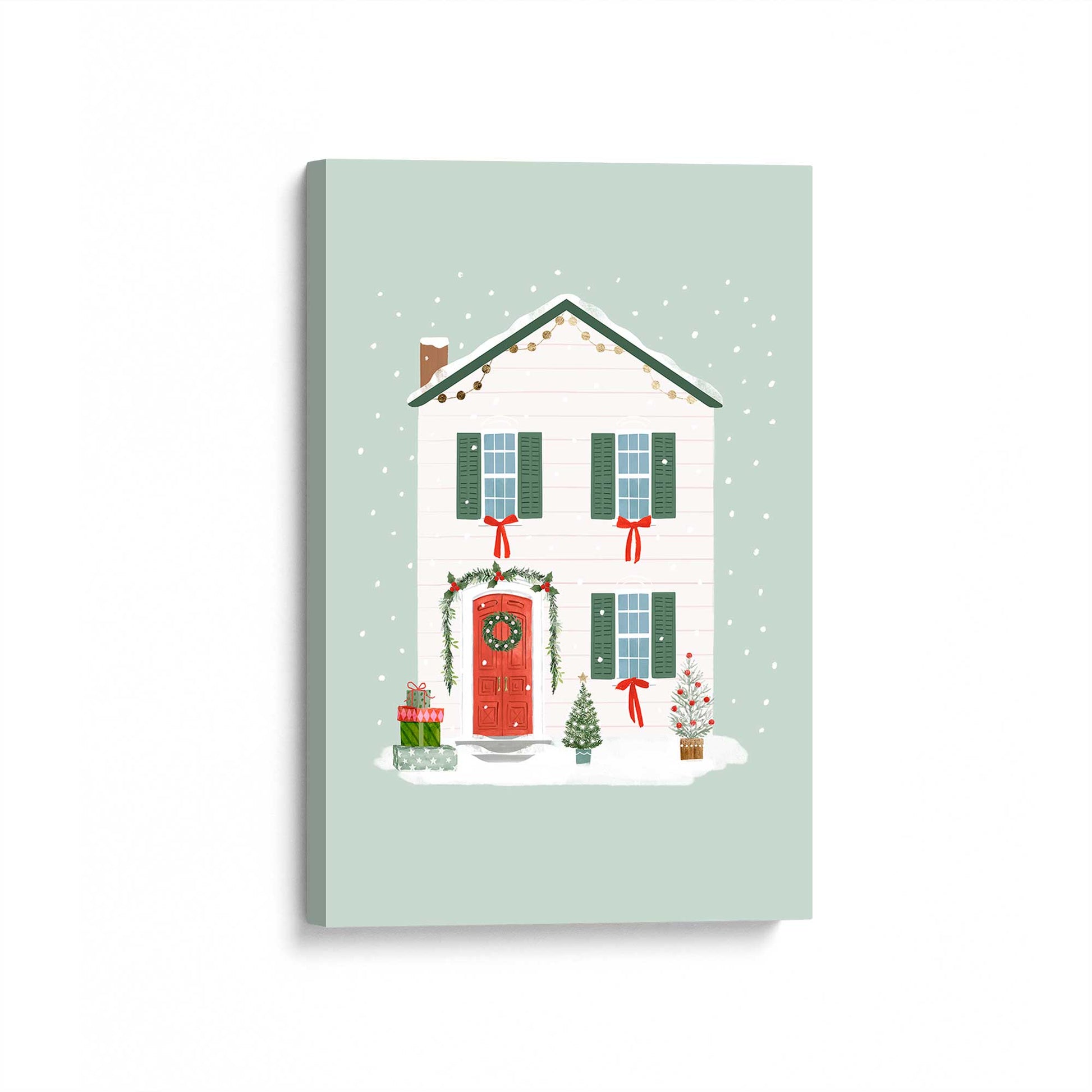 [Color:Stretched Canvas], Picture of art at an angle