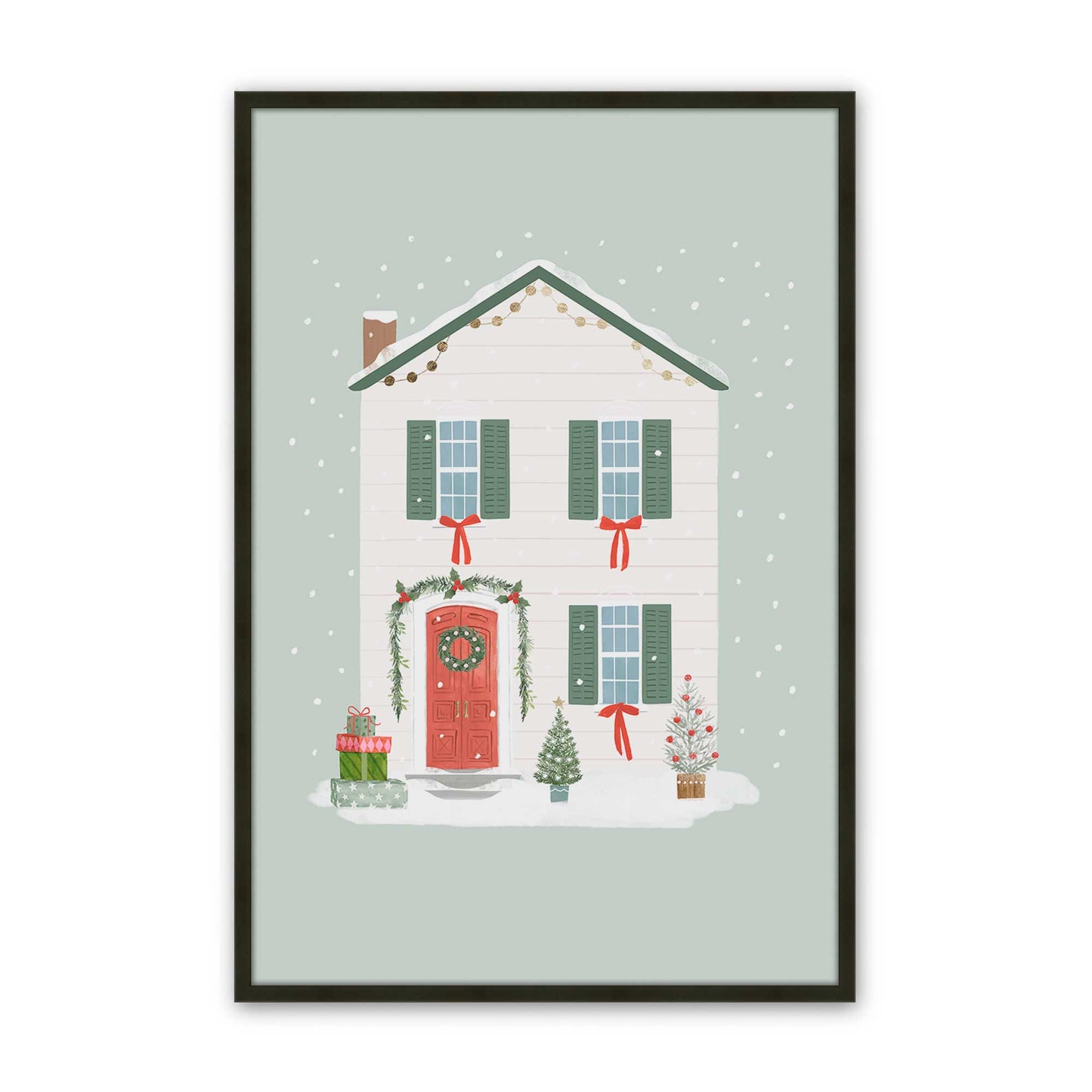 [Color:Satin Black], Picture of art in a Satin Black frame