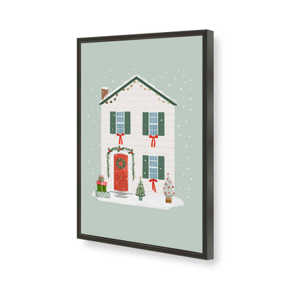 [Color:Satin Black], Picture of art in a Satin Black frame of the corner