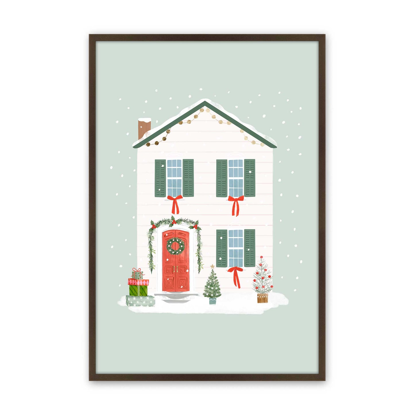 [Color:Belvinder Brown], Picture of art in a Belvinder Brown frame