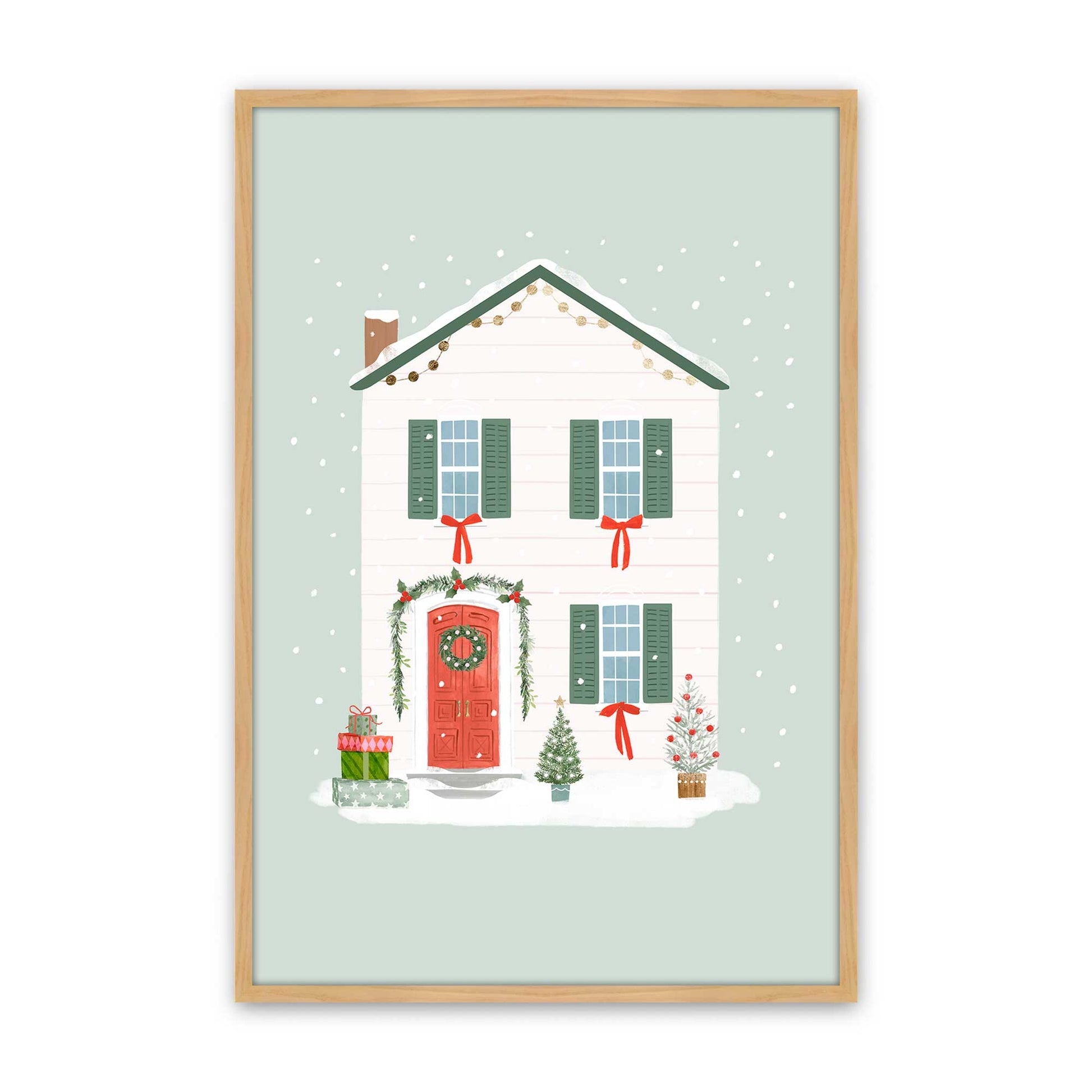 [Color:American Maple], Picture of art in a American Maple frame