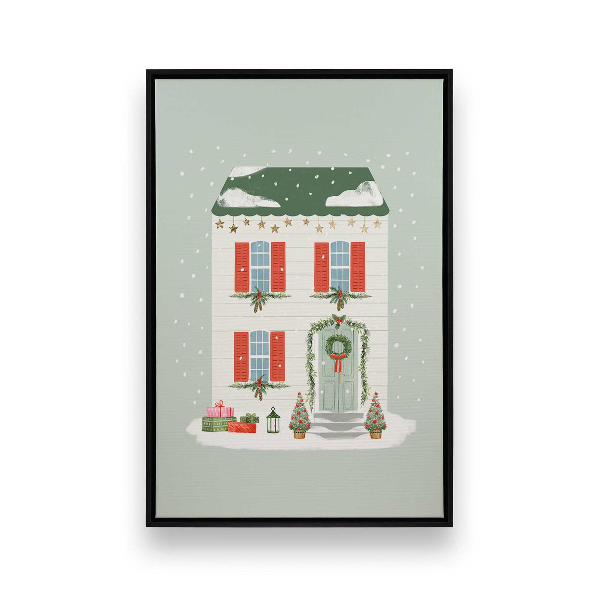 [Color:Satin Black], Picture of art in a Satin Black frame