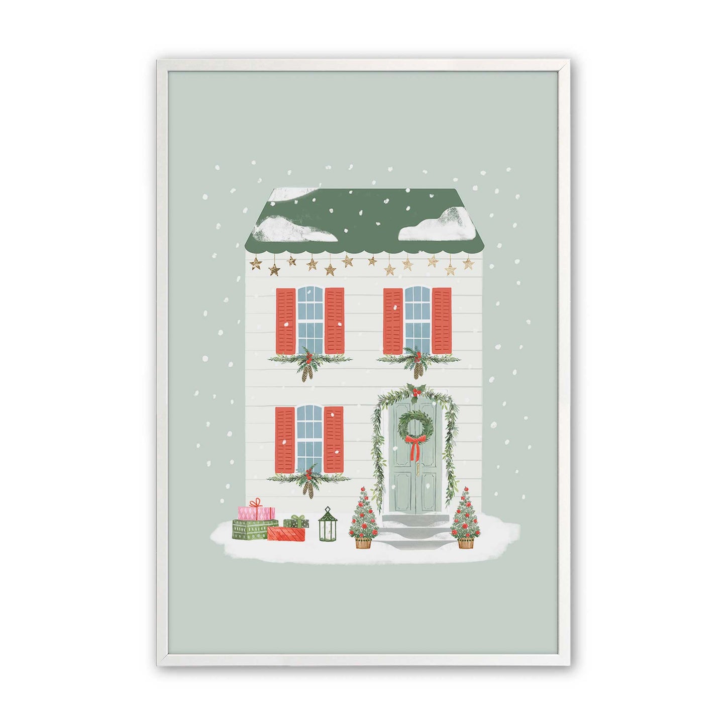 [Color:Opaque White], Picture of art in a Opaque White frame