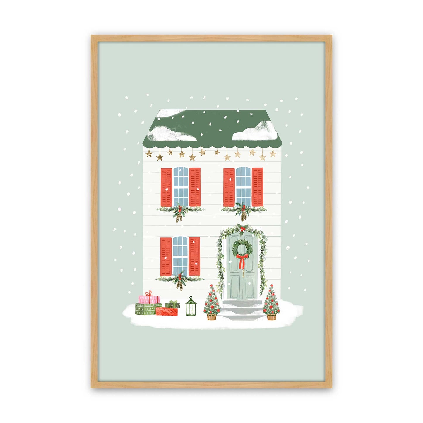 [Color:American Maple], Picture of art in a American Maple frame