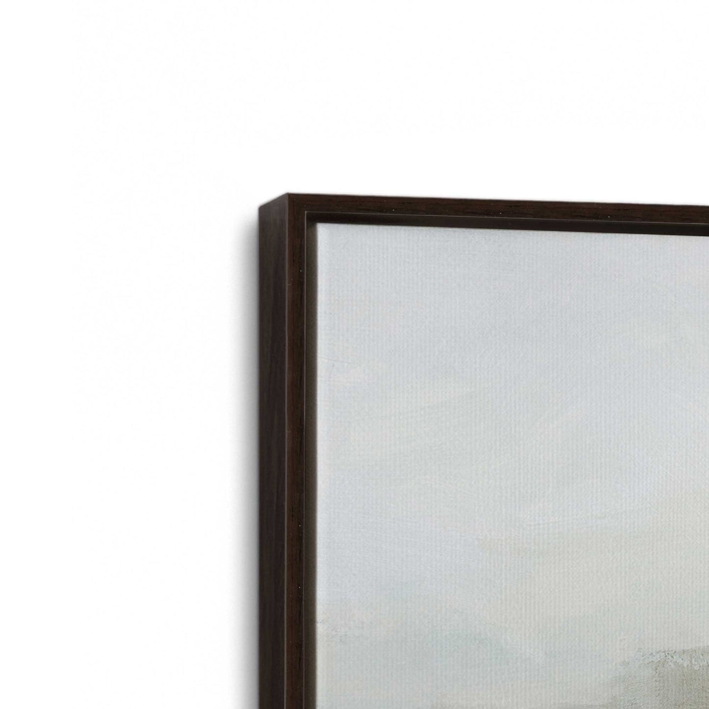 [Color:Espresso], Picture of art in a Espresso frame at an angle