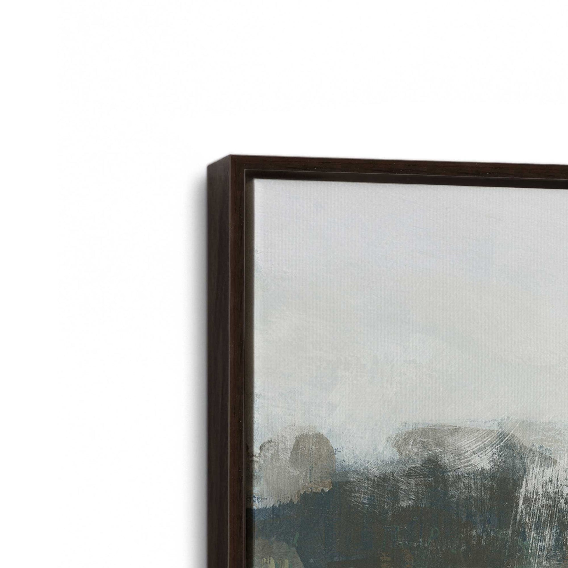 [Color:Espresso], Picture of art in a Espresso frame at an angle