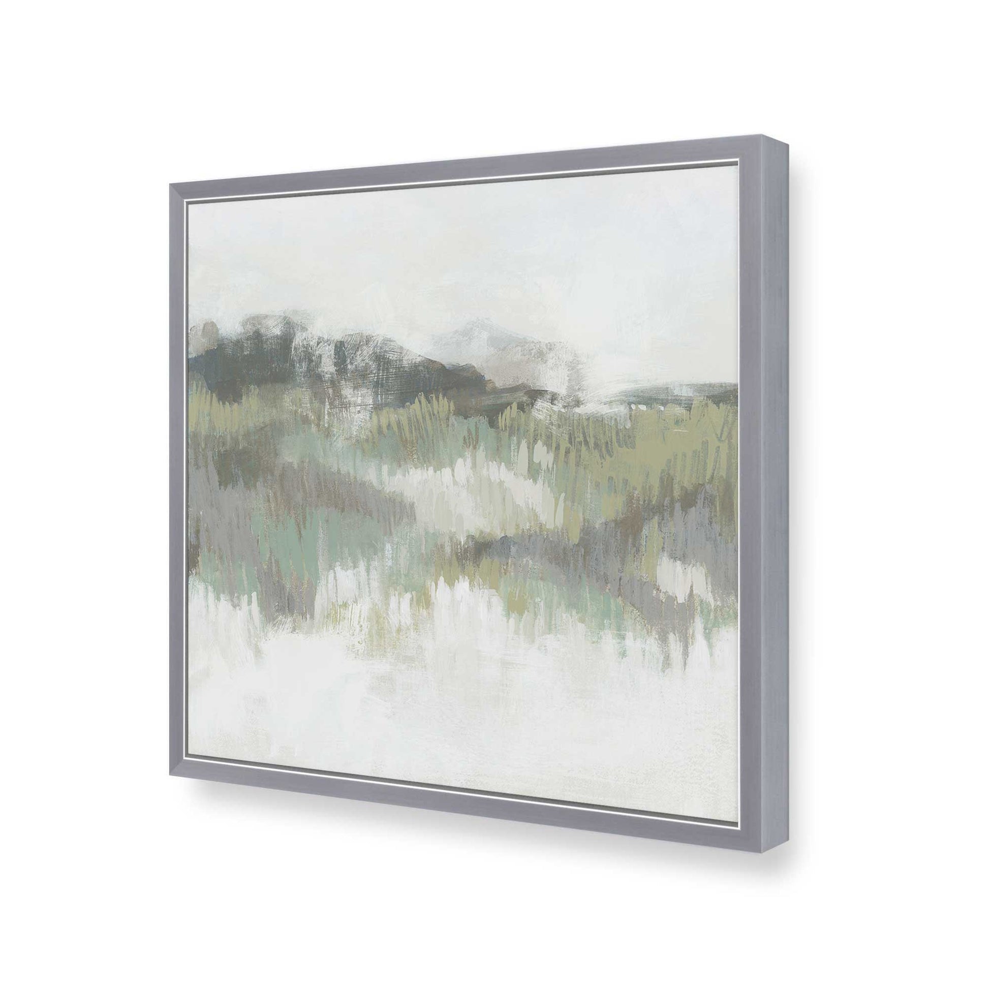 [Color:Polished Chrome], Picture of art in a Polished Chrome frame of the corner